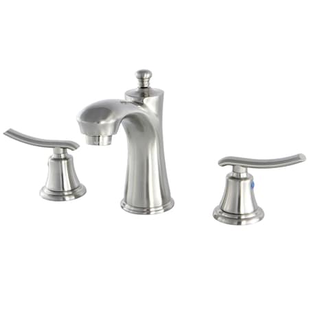Kingston Brass 8" Widespread Bathroom Faucet, Brushed Nickel KB7968JL